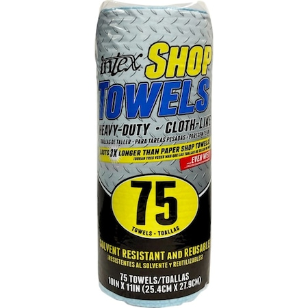 Intex Intex Cloth-Like Shop Towels 10 in. W X 11 in. L 75 ct 1 pk NW-00374-75